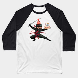 Ninja style Birthday Celebration Baseball T-Shirt